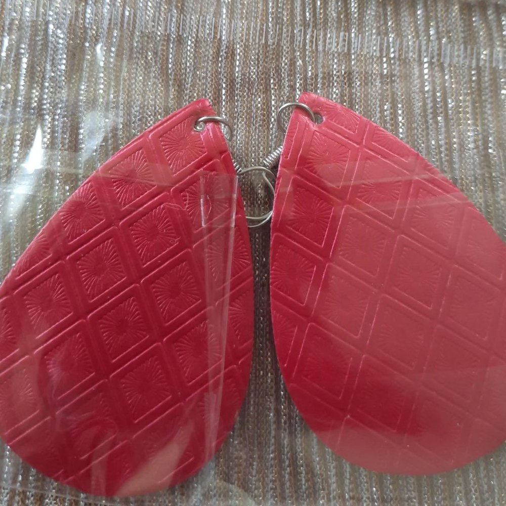 Large Teardrop Shaped Earrings assorted colors